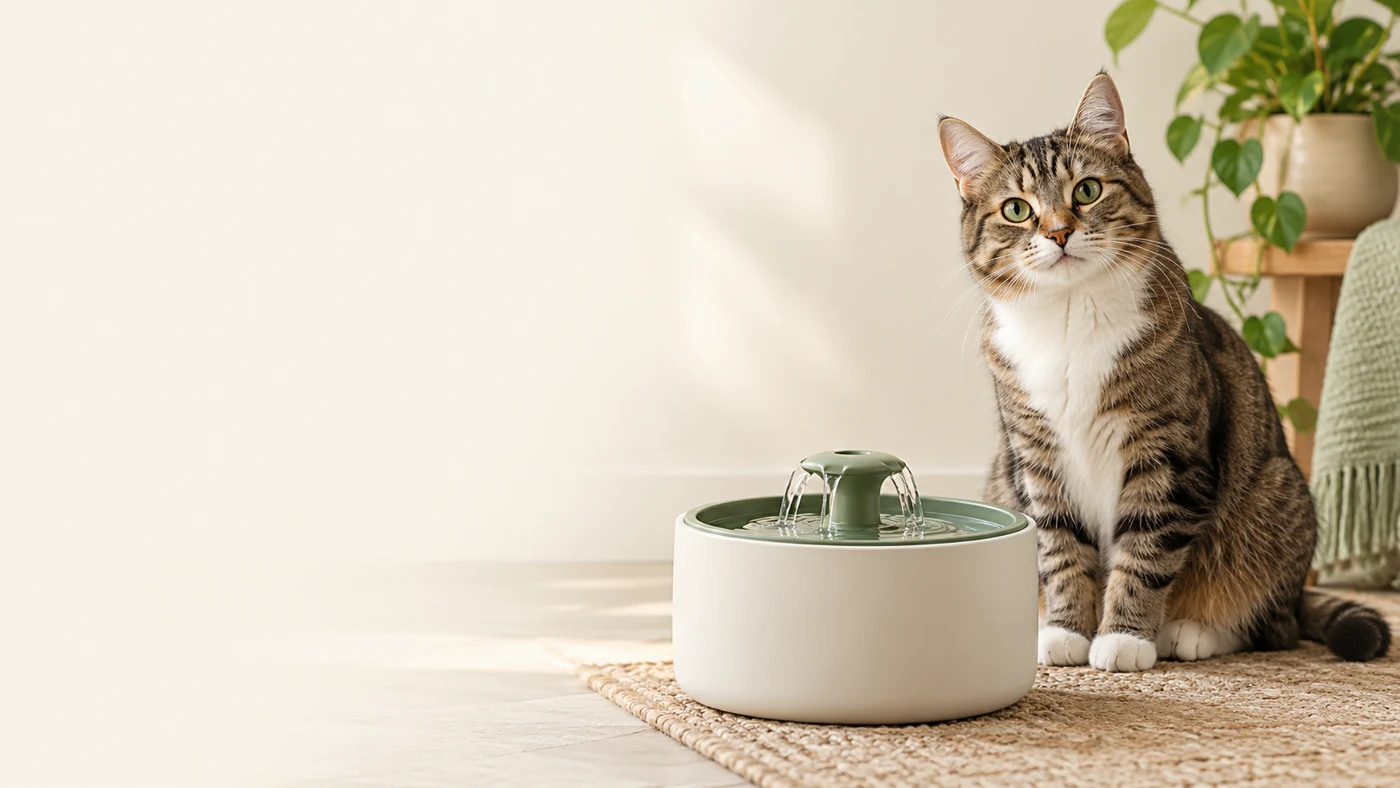Contexto de Comparador de fontes de água para gatos