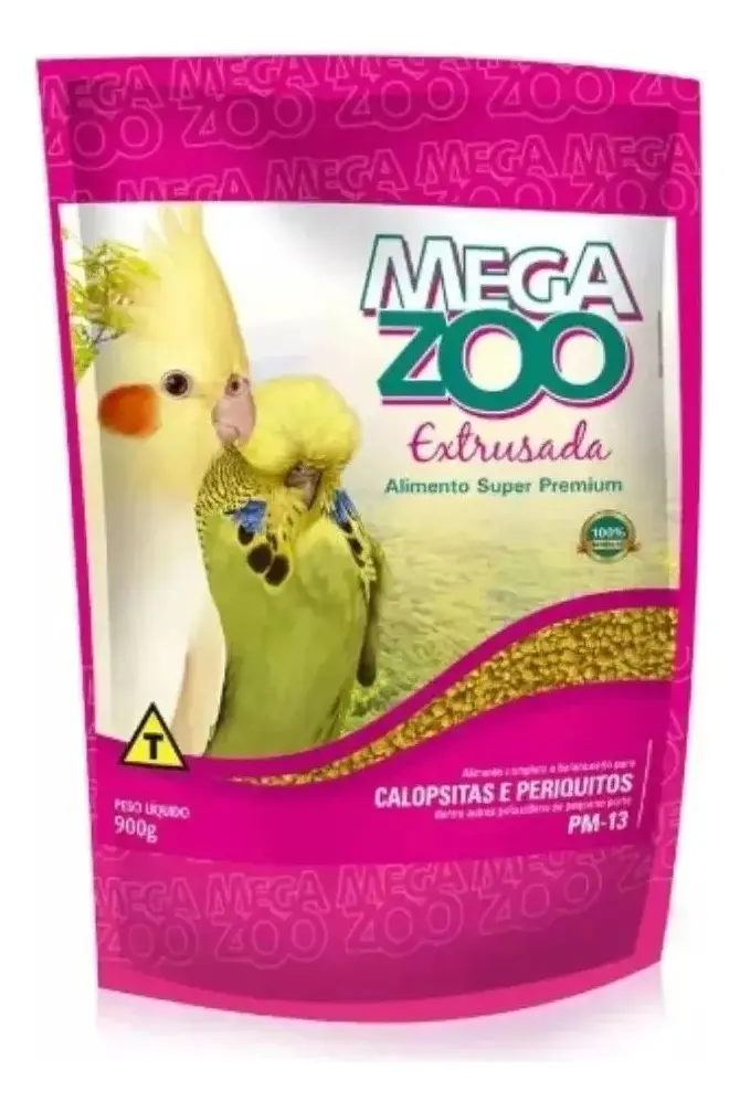 Megazoo PM13 — alimento extrusado 900 g — 900g extrusada;1pacote